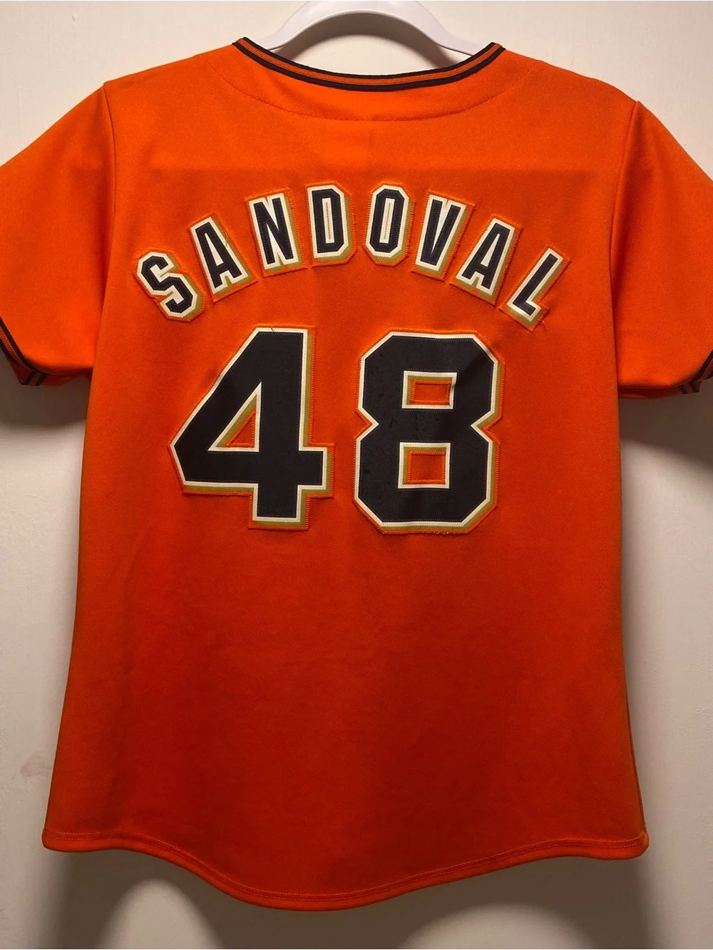 Vintage Majestic San Francisco Giants #48 Pablo Sandoval Jersey - Kids Size M